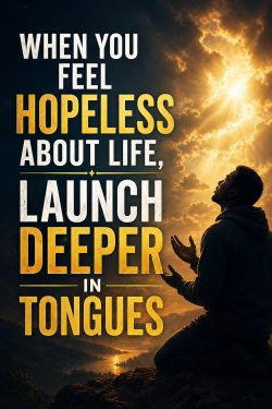 When you feel hopeless about life, launch deeper in praying in tongues When you feel hopeless about life, launch deeper in praying in tongues