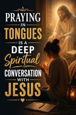 Praying in tongues is a deep spiritual conversation with Jesus